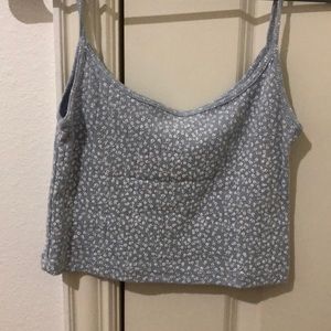 brandy melville skylar floral crop tank